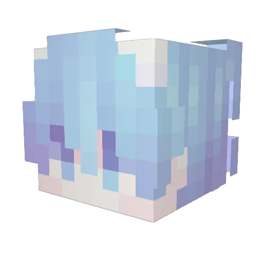 ohmygau Minecraft avatar head, 3D render