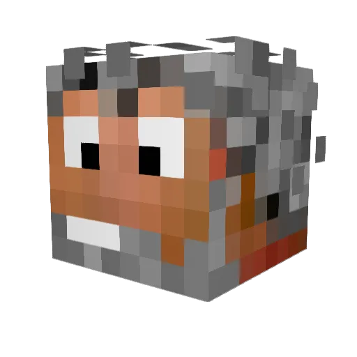 ohmygoodnessme Minecraft avatar head, 3D render