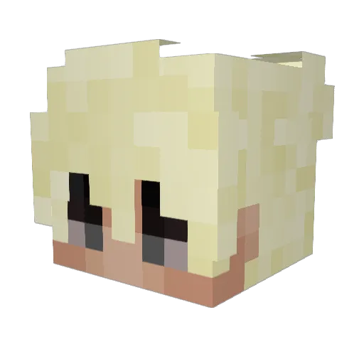 ohn10star Minecraft avatar head, 3D render