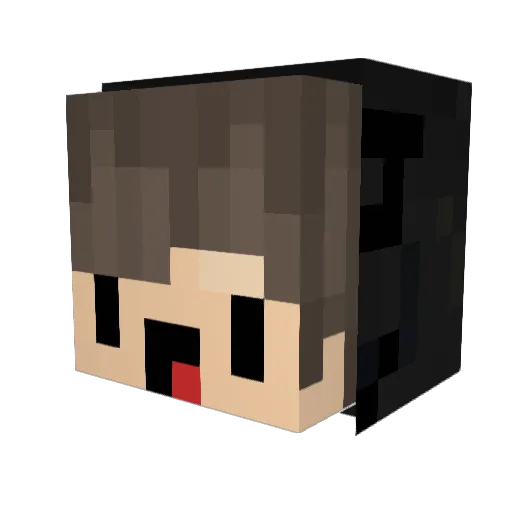 ohneSprudl Minecraft avatar head, 3D render