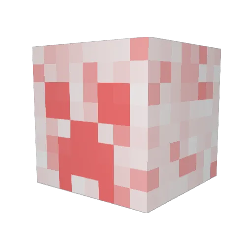 ohnomensch Minecraft avatar head, 3D render