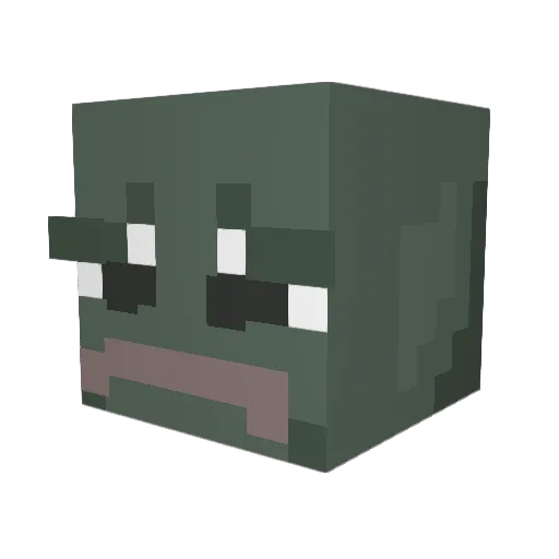 ohnovl Minecraft avatar head, 3D render