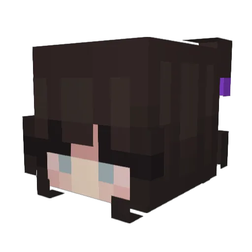oholly Minecraft avatar head, 3D render