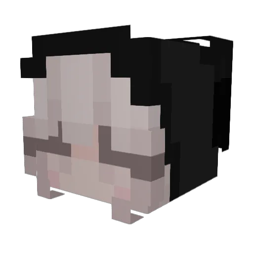 ohpix Minecraft avatar head, 3D render