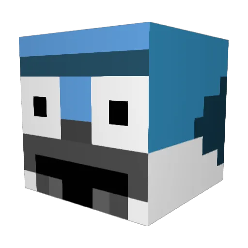 ohshnapitsmax Minecraft avatar head, 3D render