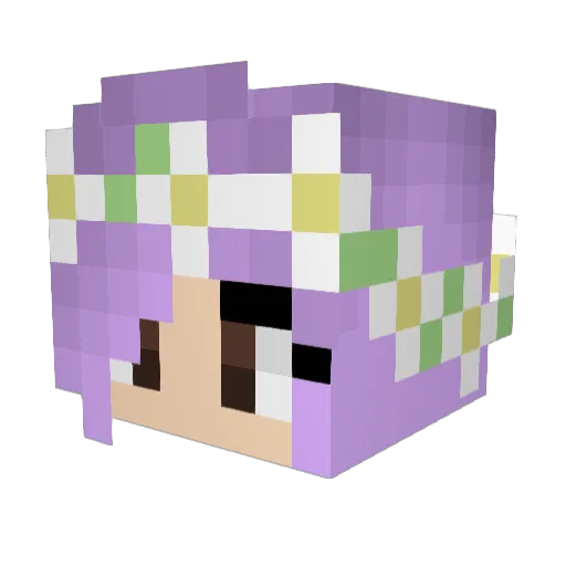 ohsnapitslisa Minecraft avatar head, 3D render