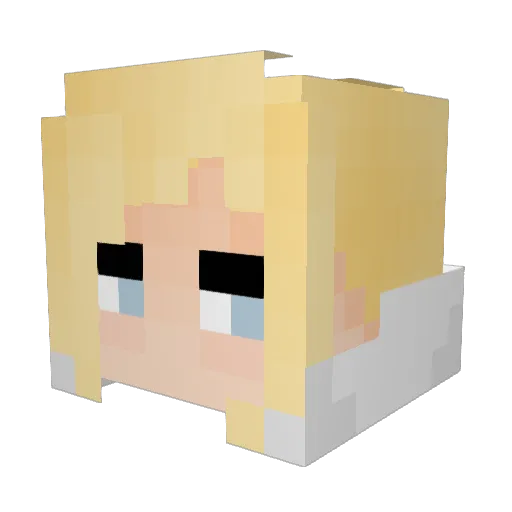 ohsnapitznattie Minecraft avatar head, 3D render