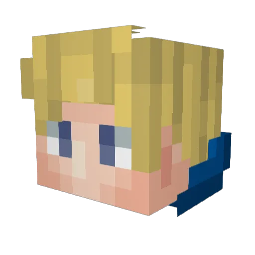 ohso_ Minecraft avatar head, 3D render