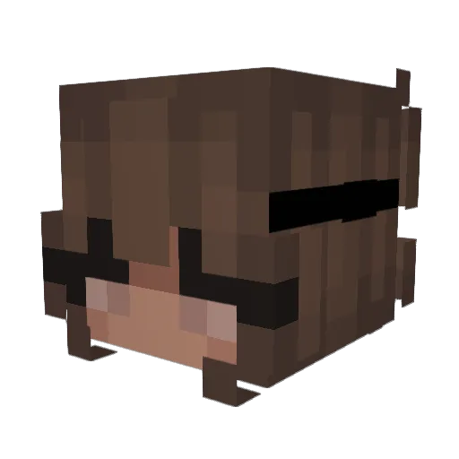 ohsopretty Minecraft avatar head, 3D render