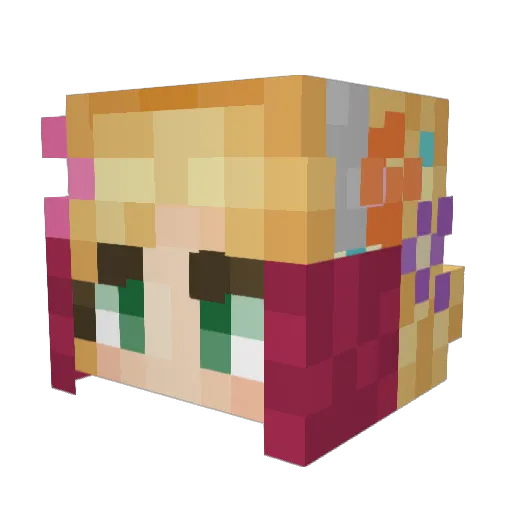ohspiker Minecraft avatar head, 3D render