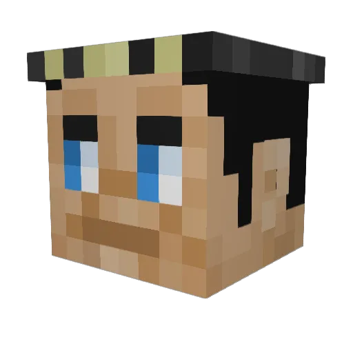 ohutchie Minecraft avatar head, 3D render