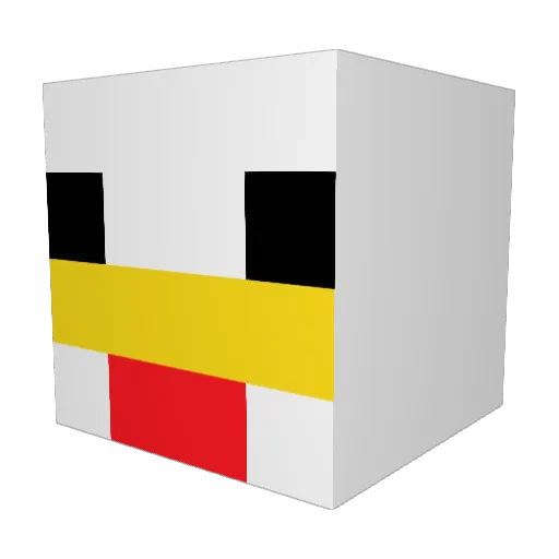 ohvivia Minecraft avatar head, 3D render