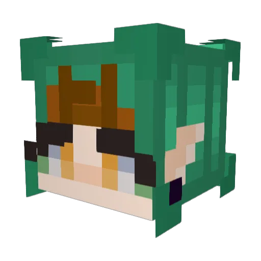 ohwowsports Minecraft avatar head, 3D render