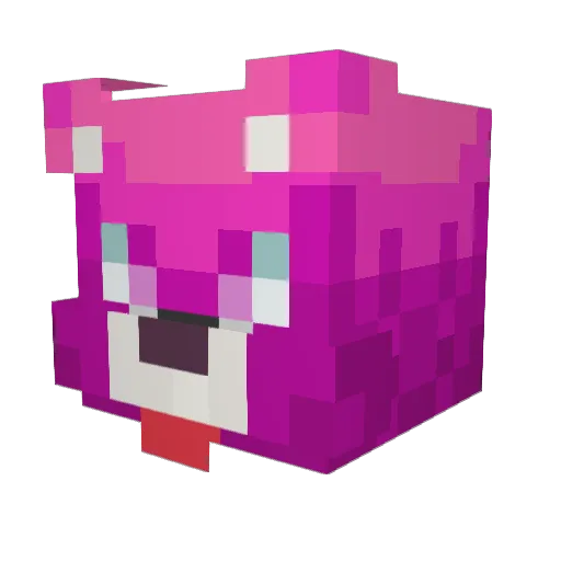 ohyees Minecraft avatar head, 3D render