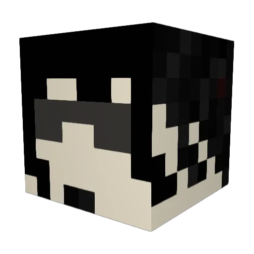 ohyulman Minecraft avatar head, 3D render