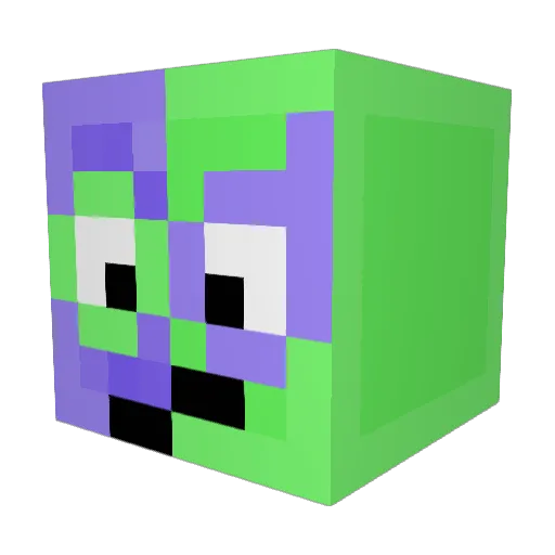 ohzxzak Minecraft avatar head, 3D render