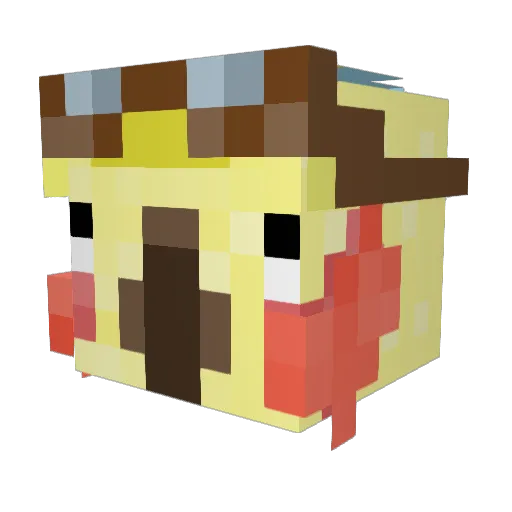 oi67 Minecraft avatar head, 3D render