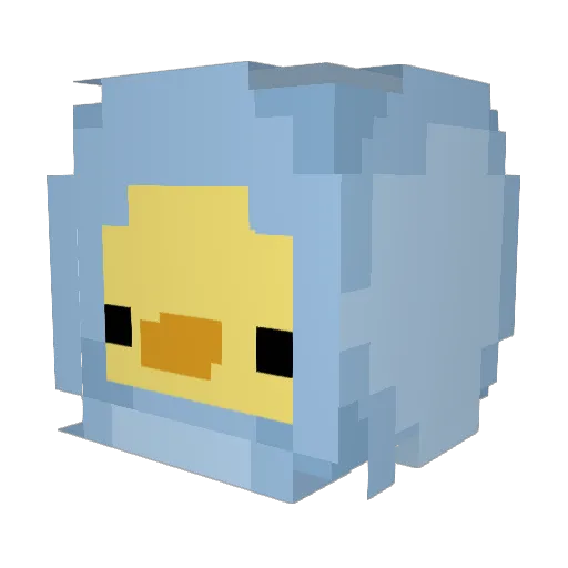 oi_pi Minecraft avatar head, 3D render