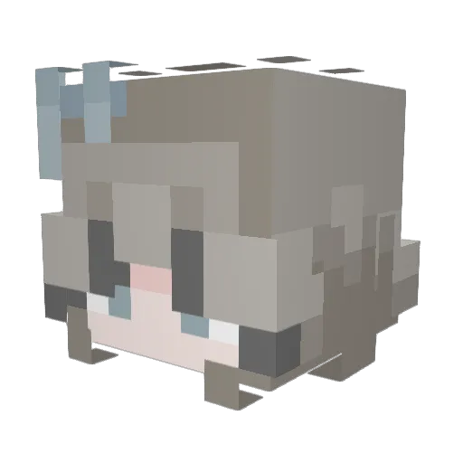 oiasdbashasir Minecraft avatar head, 3D render