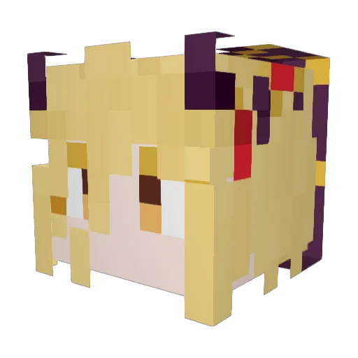 oidxis Minecraft avatar head, 3D render