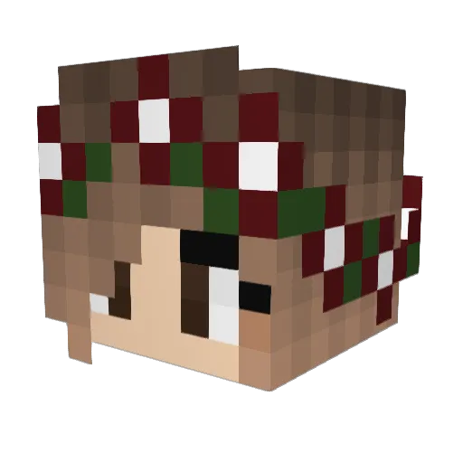 oiijes Minecraft avatar head, 3D render