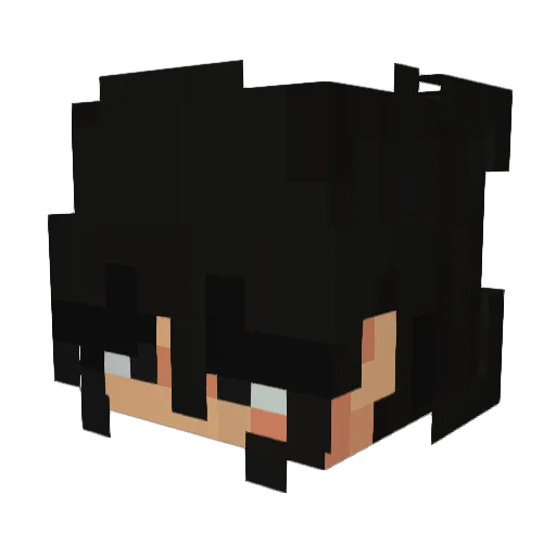 oijuno Minecraft avatar head, 3D render