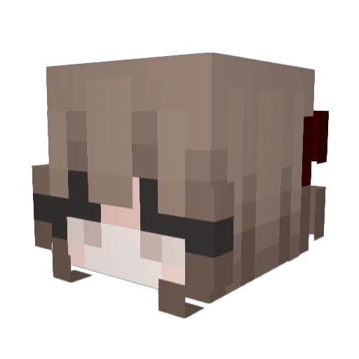 oilaura Minecraft avatar head, 3D render