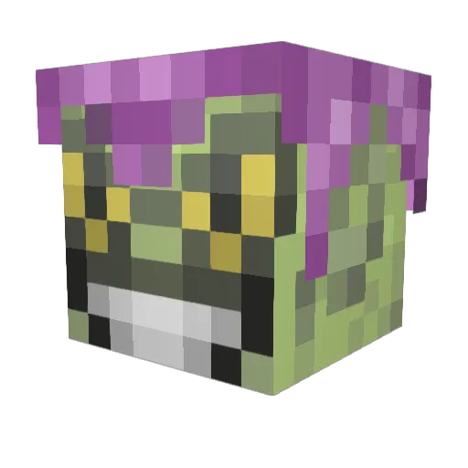 oilborg Minecraft avatar head, 3D render
