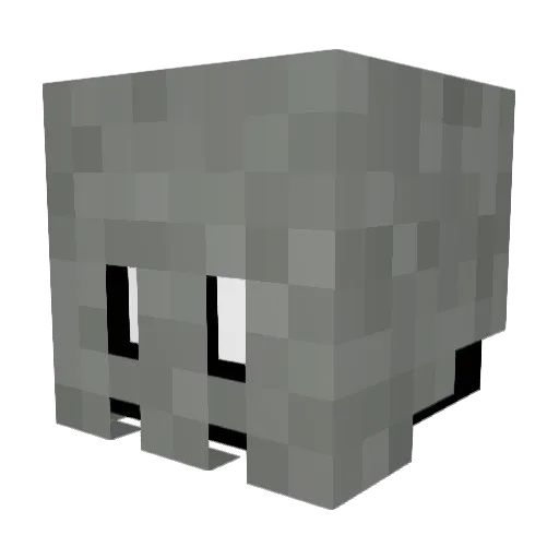 oilyfinger Minecraft avatar head, 3D render