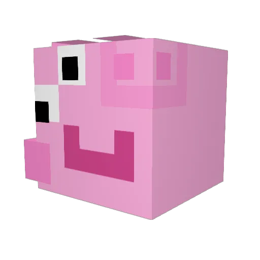 oilytom Minecraft avatar head, 3D render