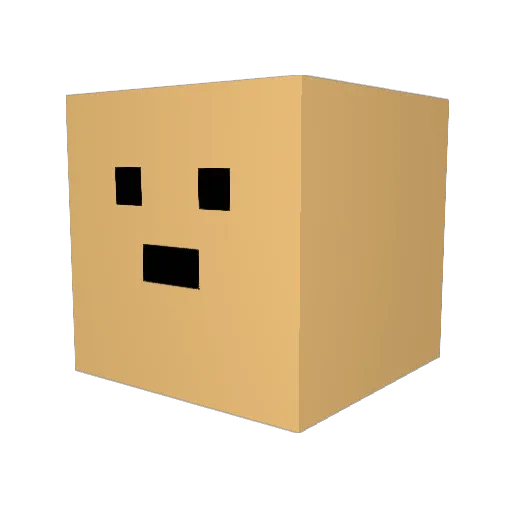 oinoman Minecraft avatar head, 3D render