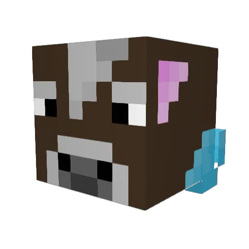oioOLioO Minecraft avatar head, 3D render