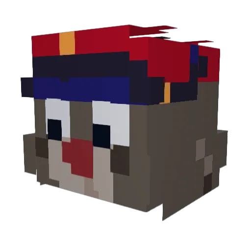 ojarps Minecraft avatar head, 3D render