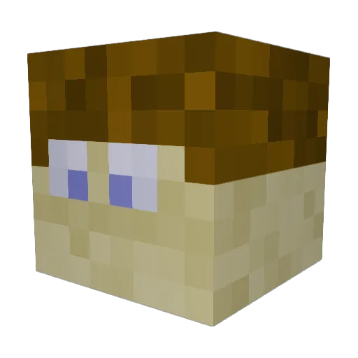 ojcactus51 Minecraft avatar head, 3D render