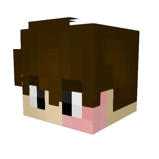 ojegg Minecraft avatar head, 3D render