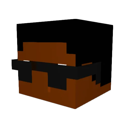 ojellyHD Minecraft avatar head, 3D render