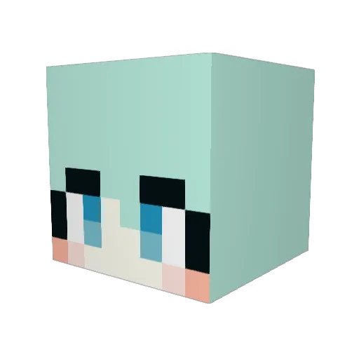 ojing133 Minecraft avatar head, 3D render