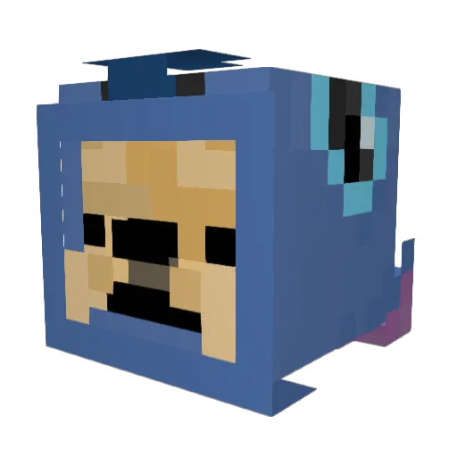 ojocraft Minecraft avatar head, 3D render