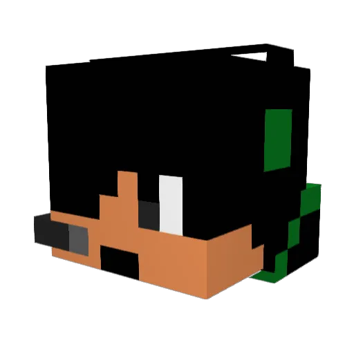 ojonprieto Minecraft avatar head, 3D render