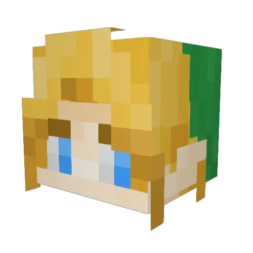 ojorrie Minecraft avatar head, 3D render