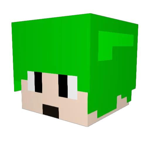 ojw68 Minecraft avatar head, 3D render