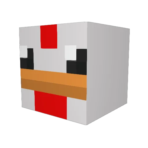 ok0717 Minecraft avatar head, 3D render