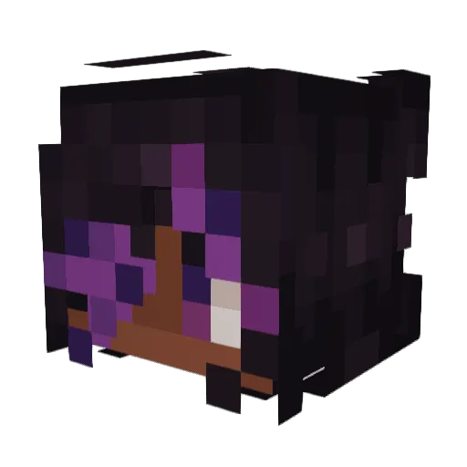 okFae Minecraft avatar head, 3D render