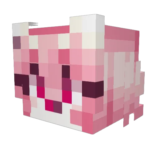 okPepsi Minecraft avatar head, 3D render
