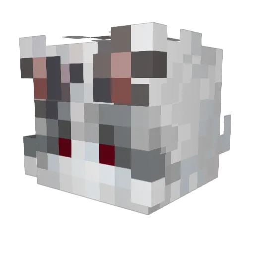 okRonald Minecraft avatar head, 3D render