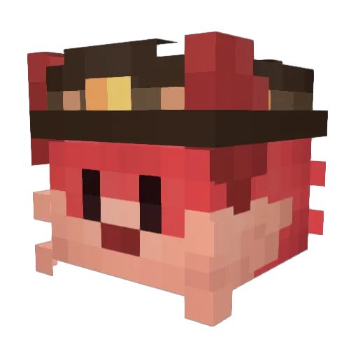 okTosty Minecraft avatar head, 3D render