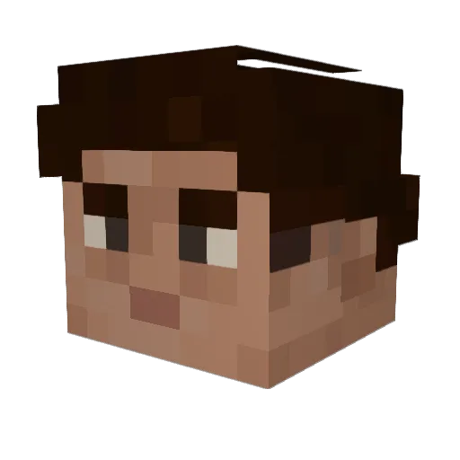 ok_daddy Minecraft avatar head, 3D render