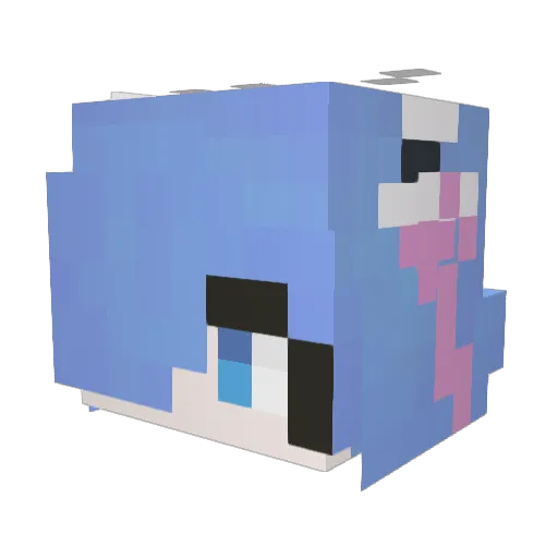 oka1510 Minecraft avatar head, 3D render