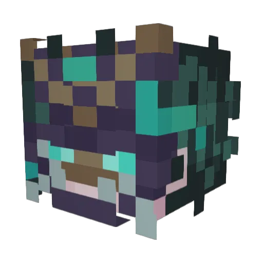 oka2525 Minecraft avatar head, 3D render