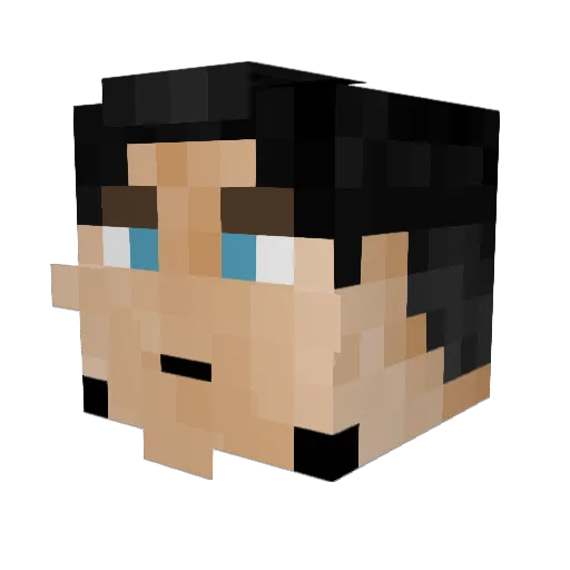 okay1234 Minecraft avatar head, 3D render